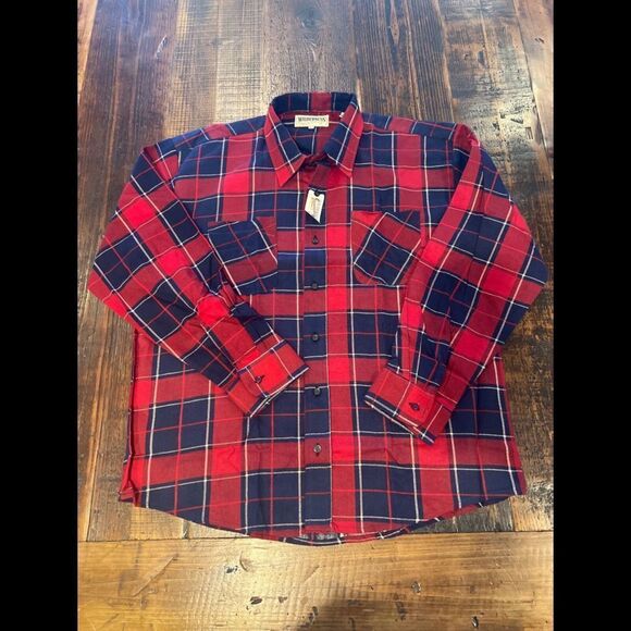 Other - Vintage Wilderness Flannel Shirt Mens XL Plaid Lumberjack Button NWT